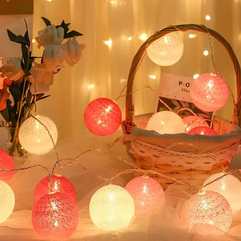 Decorative balls with warm LED light