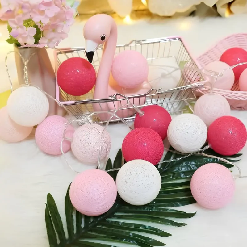 Decorative balls with warm LED light