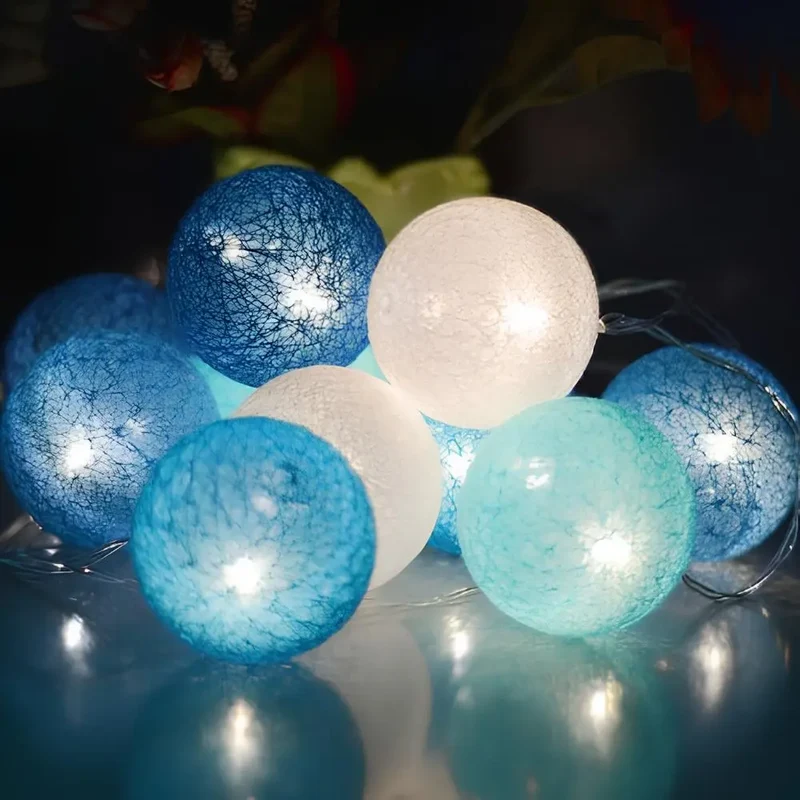 Decorative balls with warm LED light
