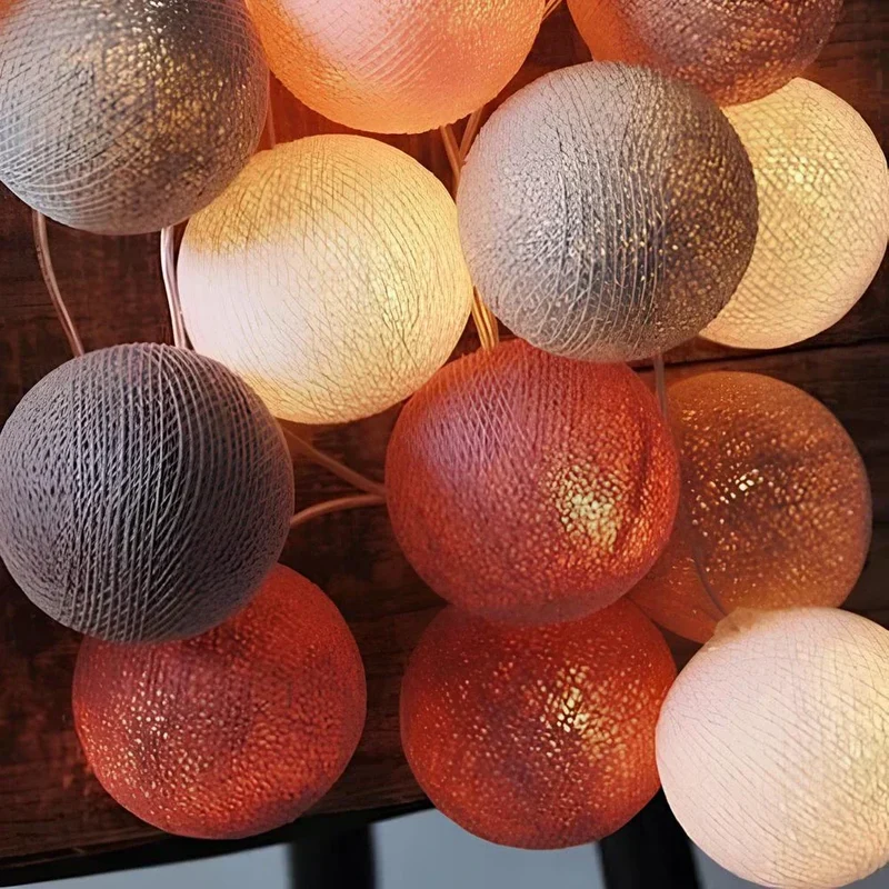 Decorative balls with warm LED light