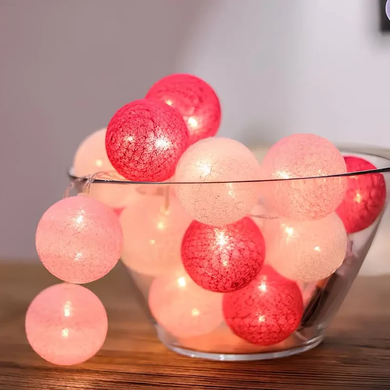 Decorative balls with warm LED light