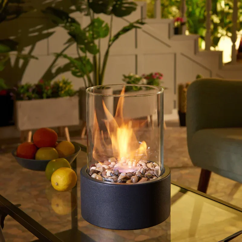 Modern portable decorative flame lamp