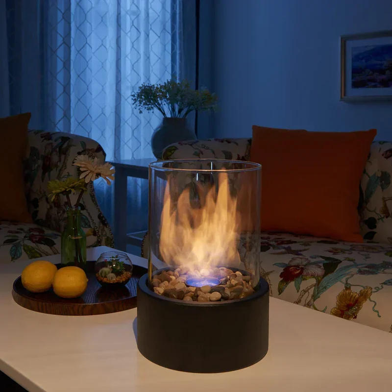 Modern portable decorative flame lamp