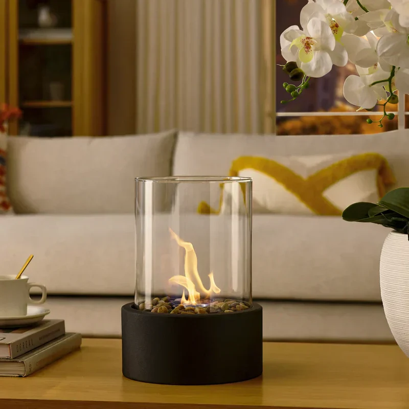 Modern portable decorative flame lamp