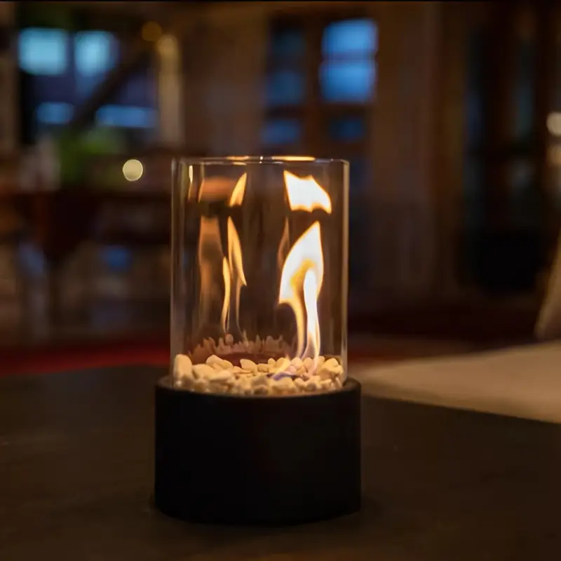 Modern portable decorative flame lamp