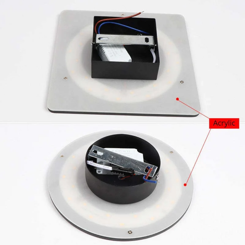 Elegant minimalist LED wall lamp for outdoor lighting
