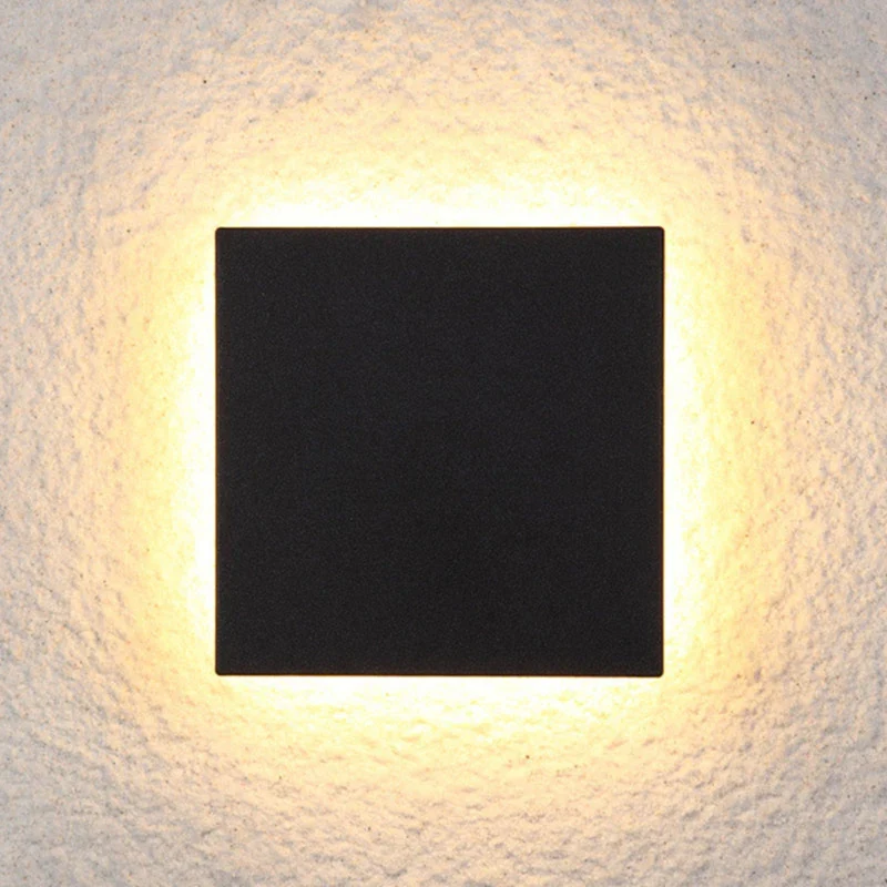 Elegant minimalist LED wall lamp for outdoor lighting