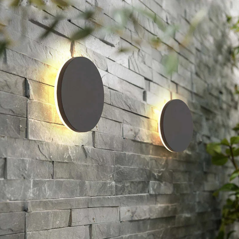 Elegant minimalist LED wall lamp for outdoor lighting