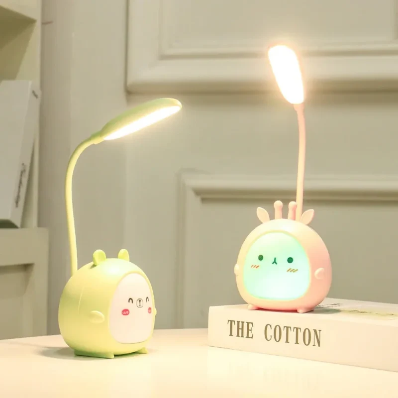 Portable reading lamp with eye protection