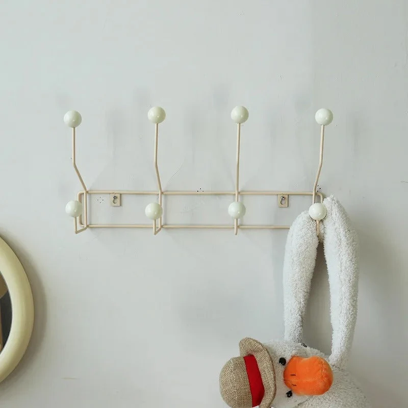Minimalist Wooden Wall Hook with Hangers