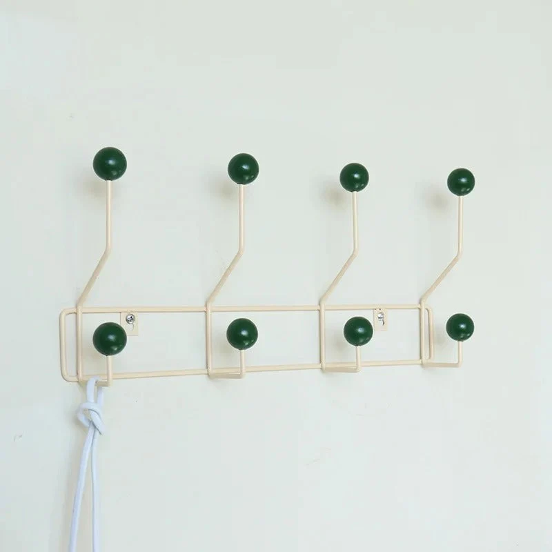 Minimalist Wooden Wall Hook with Hangers
