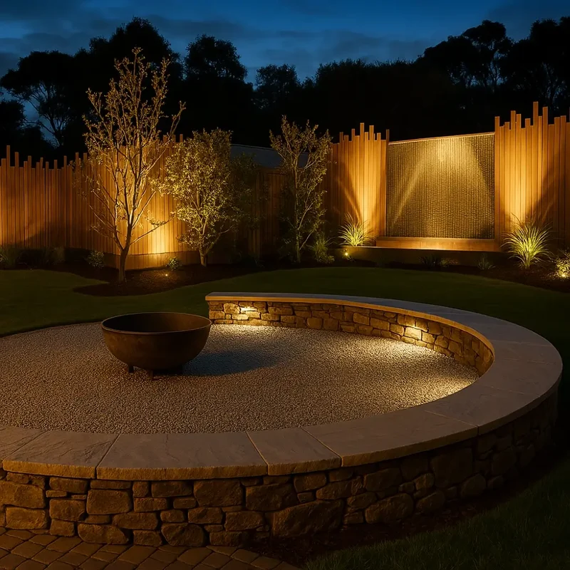 Adjustable solar-powered garden spotlight