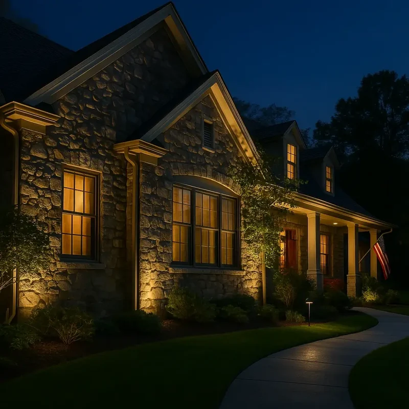 Adjustable solar-powered garden spotlight
