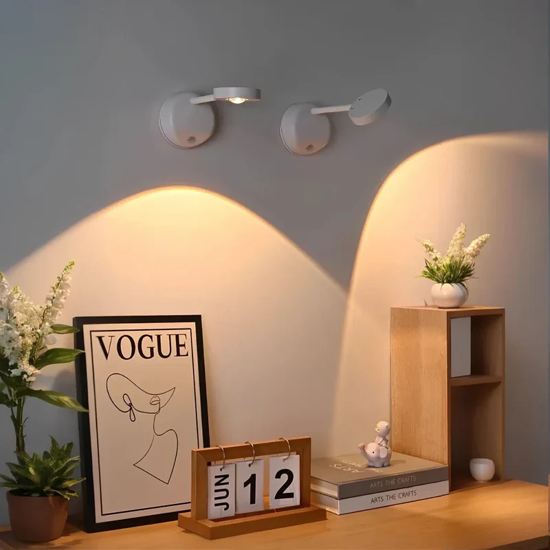 Compact easy-to-install LED lamp with motion sensor