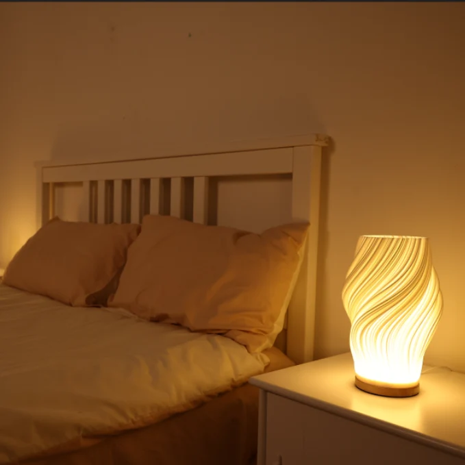 Stylish minimalist home lamp Serene Wavecrest