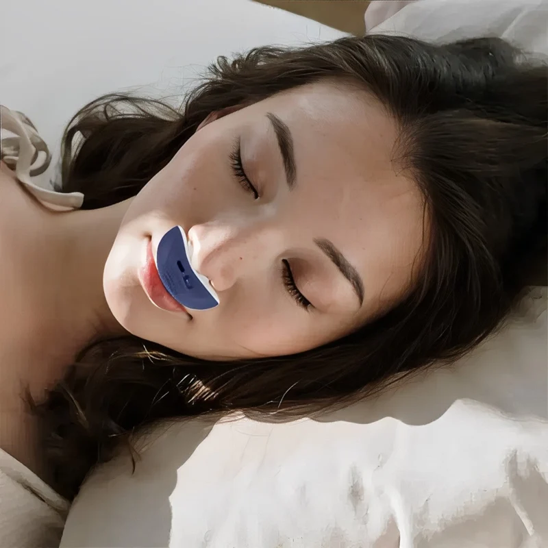 Silent anti-snoring device for better sleep