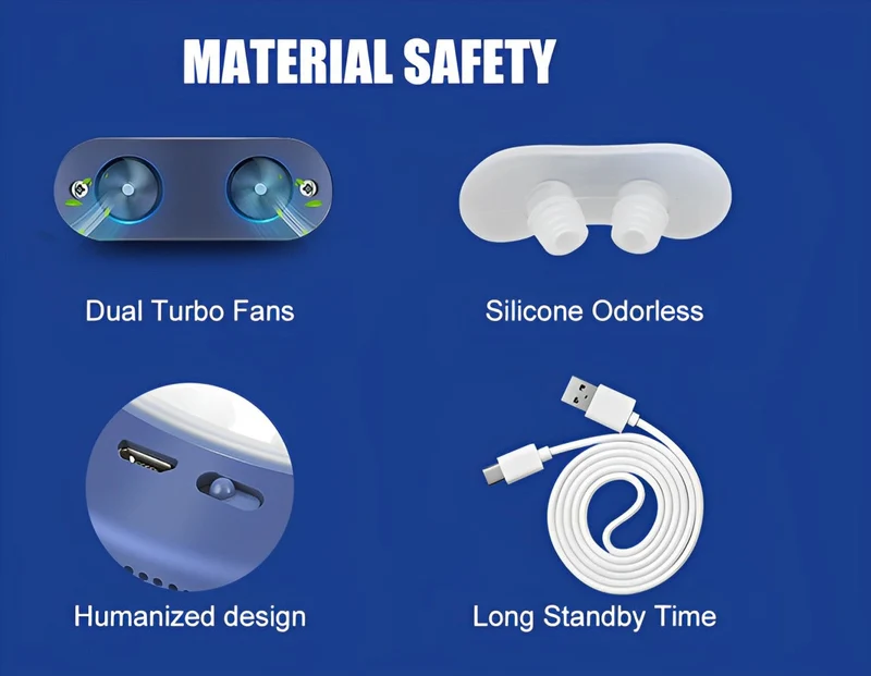 Silent anti-snoring device for better sleep