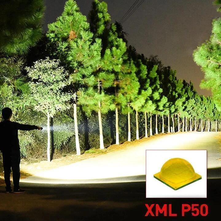Advanced 90000-lumen XHP50.2 LED flashlight