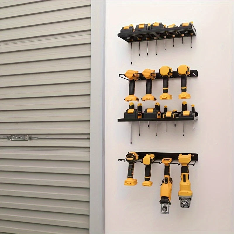 Durable wall-mounted tool shelf