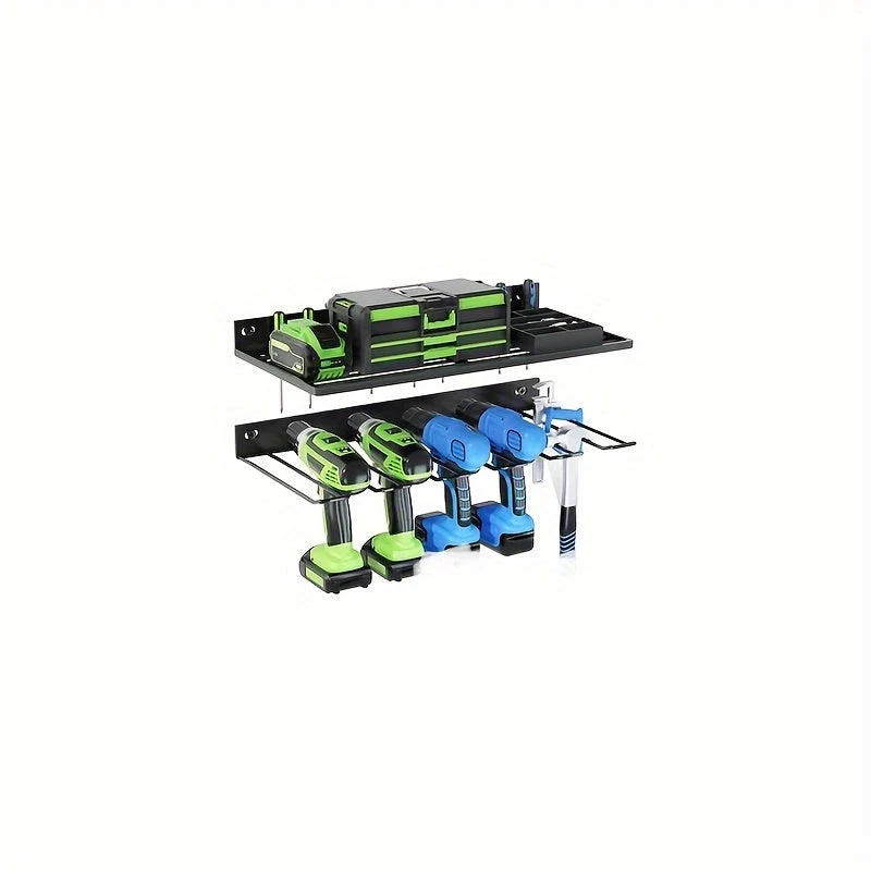 Durable wall-mounted tool shelf