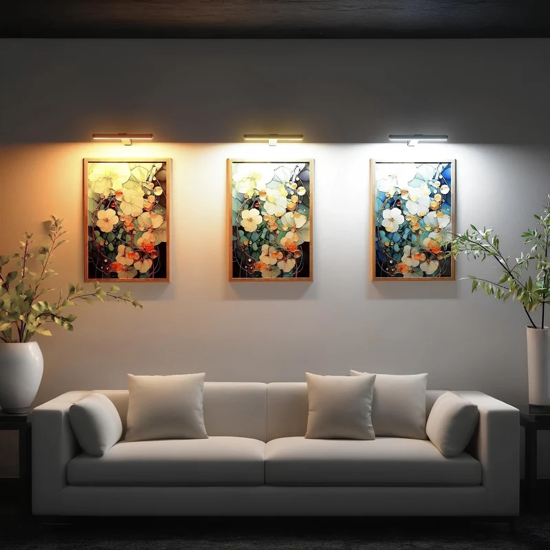 Adjustable wireless LED wall lighting