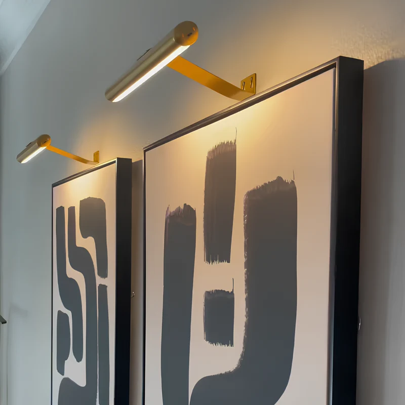 Adjustable wireless LED wall lighting