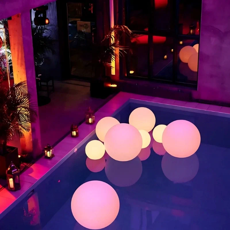 Outdoor garden ball lamp