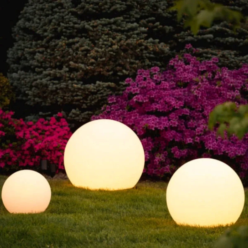 Outdoor garden ball lamp