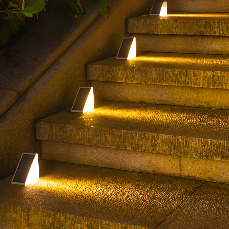 Waterproof outdoor solar stair lights