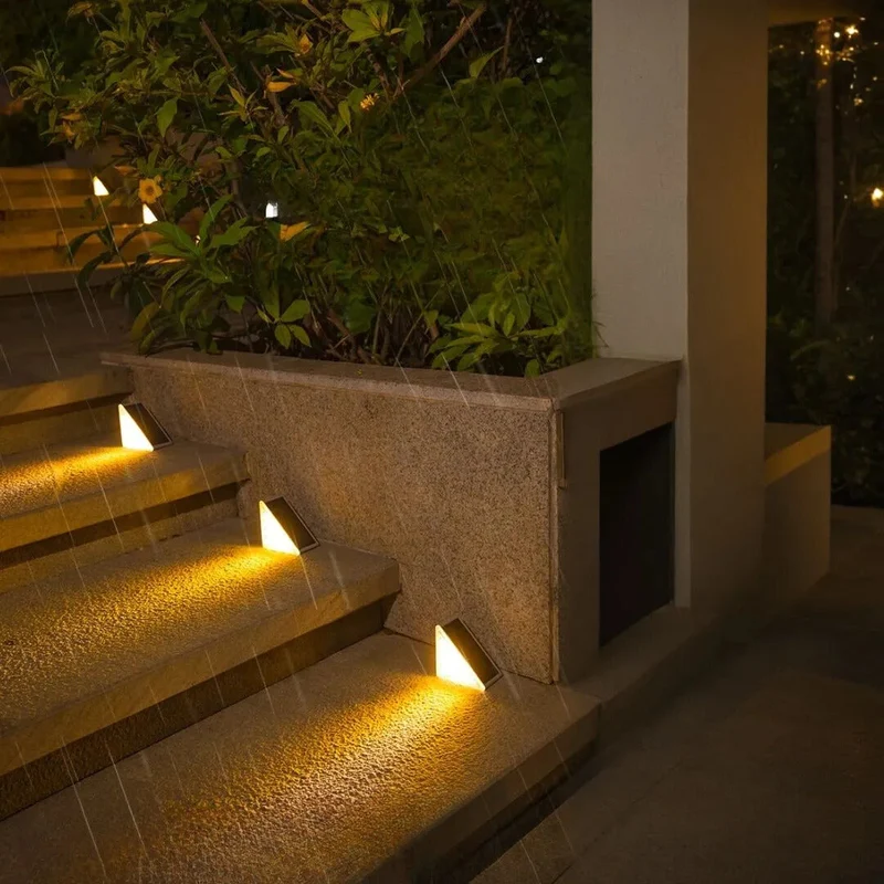 Waterproof outdoor solar stair lights