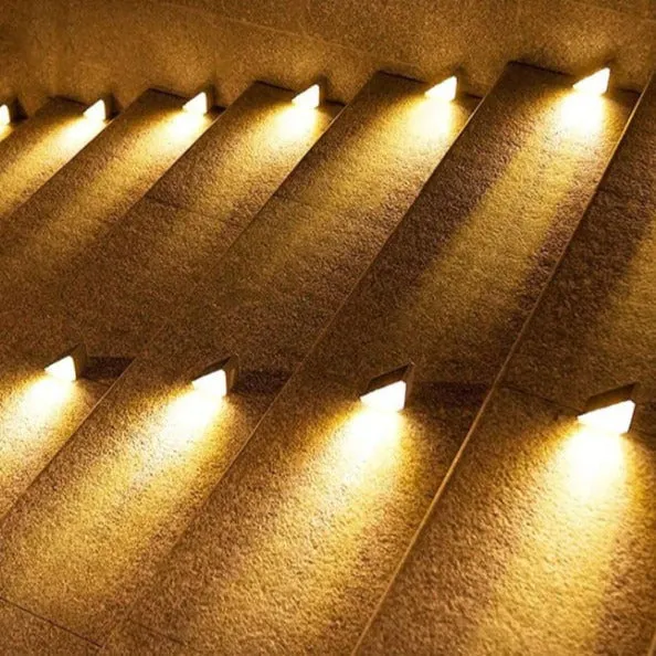 Waterproof outdoor solar stair lights