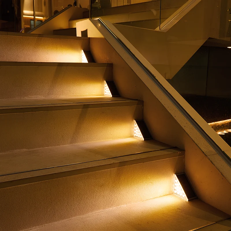 Waterproof outdoor solar stair lights