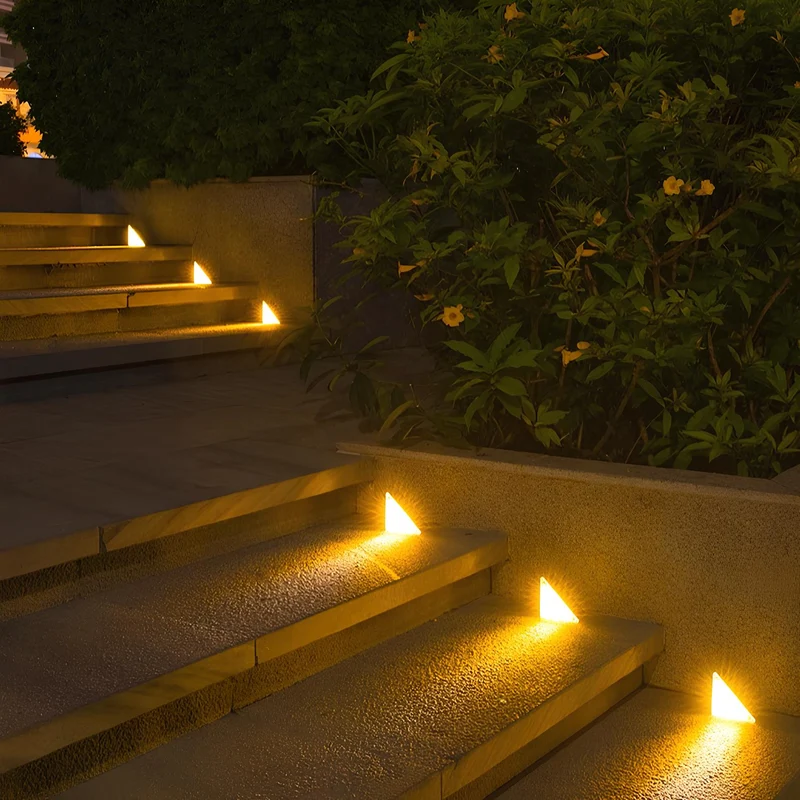 Waterproof outdoor solar stair lights