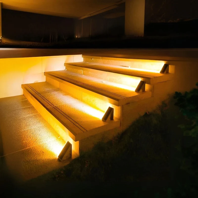 Waterproof outdoor solar stair lights