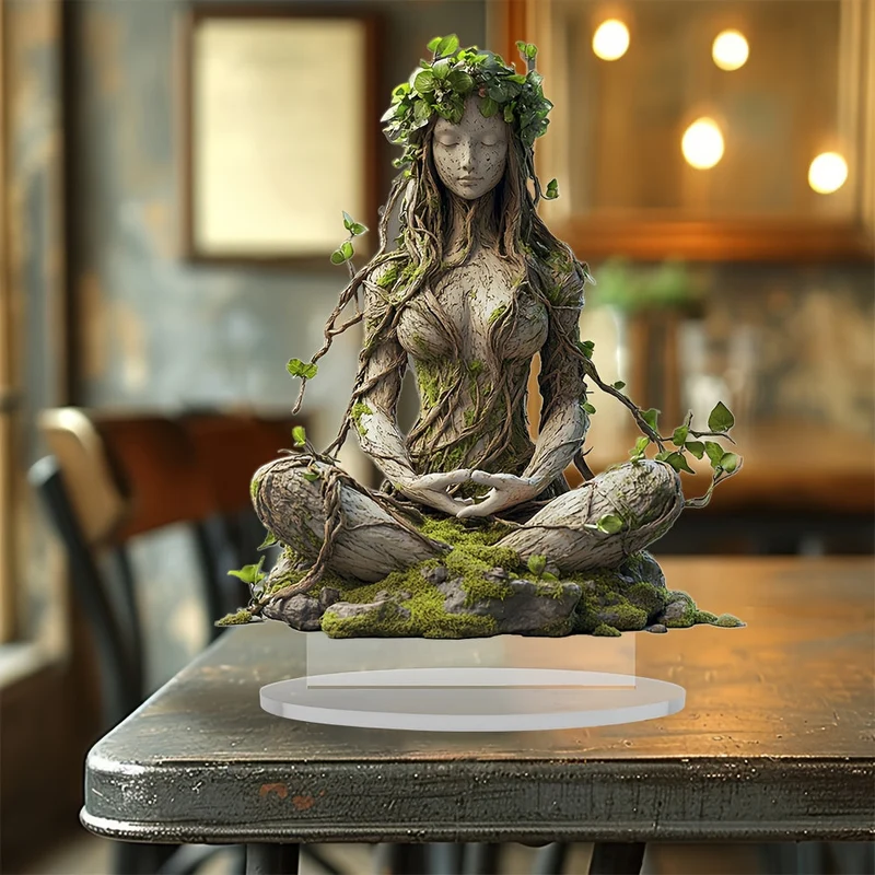 Decorative 2D Bohemian Goddess for Elegant Interiors