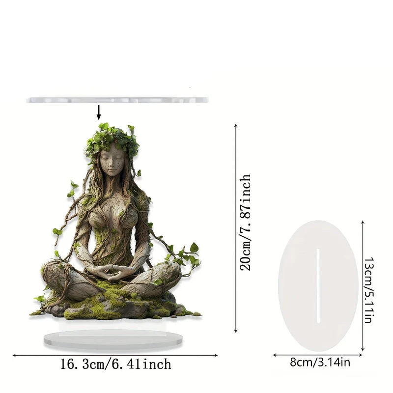 Decorative 2D Bohemian Goddess for Elegant Interiors