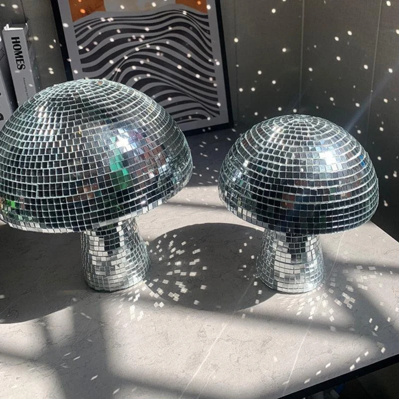 Mushroom Mirror Ball Lamp for Home Interiors