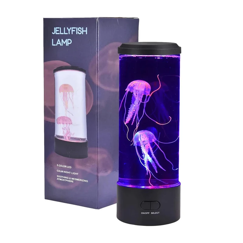 Hypnotic Jellyfish-Shaped Lamp with Soft LED Colors