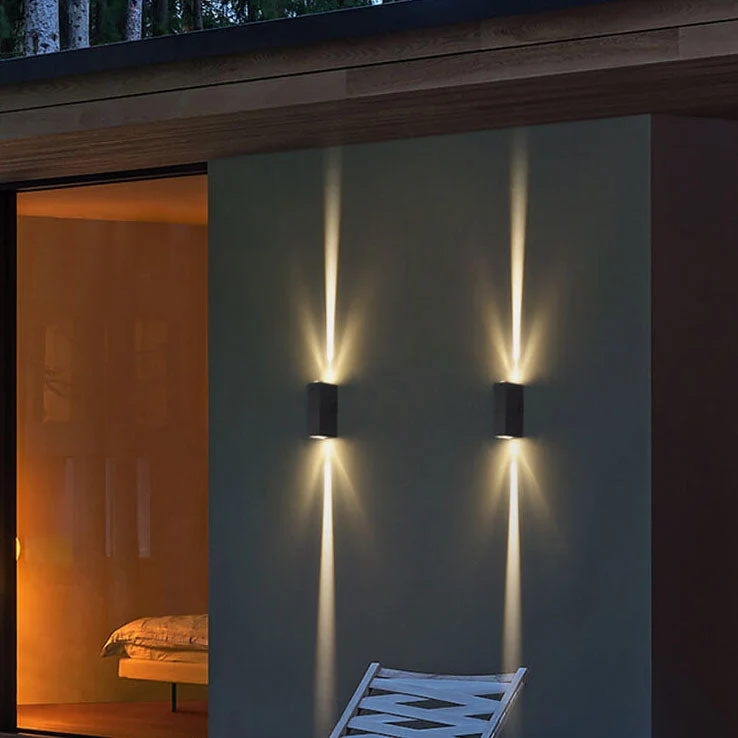 Elegant Waterproof Outdoor LED Wall Lamp – Modern Rectangular Design