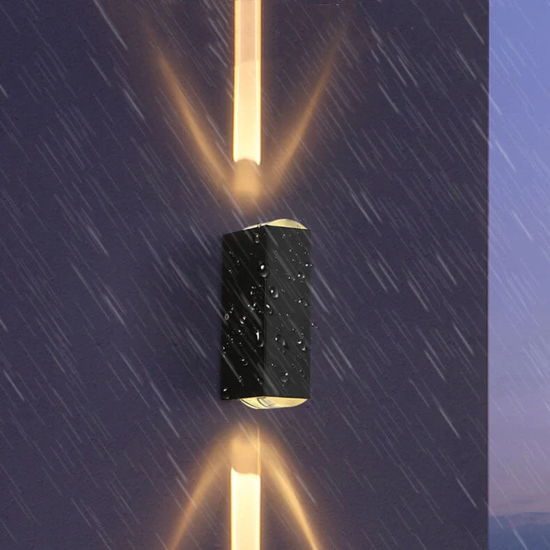 Elegant Waterproof Outdoor LED Wall Lamp – Modern Rectangular Design