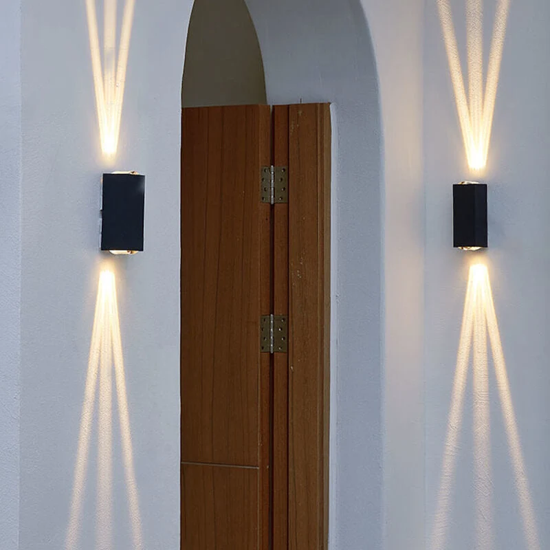 Elegant Waterproof Outdoor LED Wall Lamp – Modern Rectangular Design