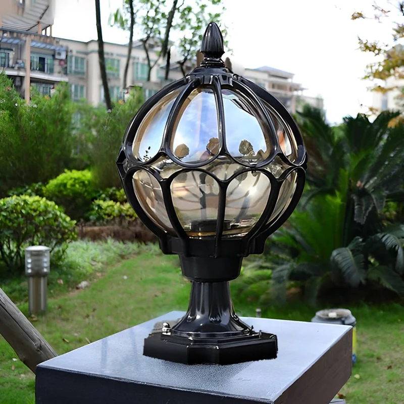 Retro Outdoor Lighting Post for Gardens and Pathways