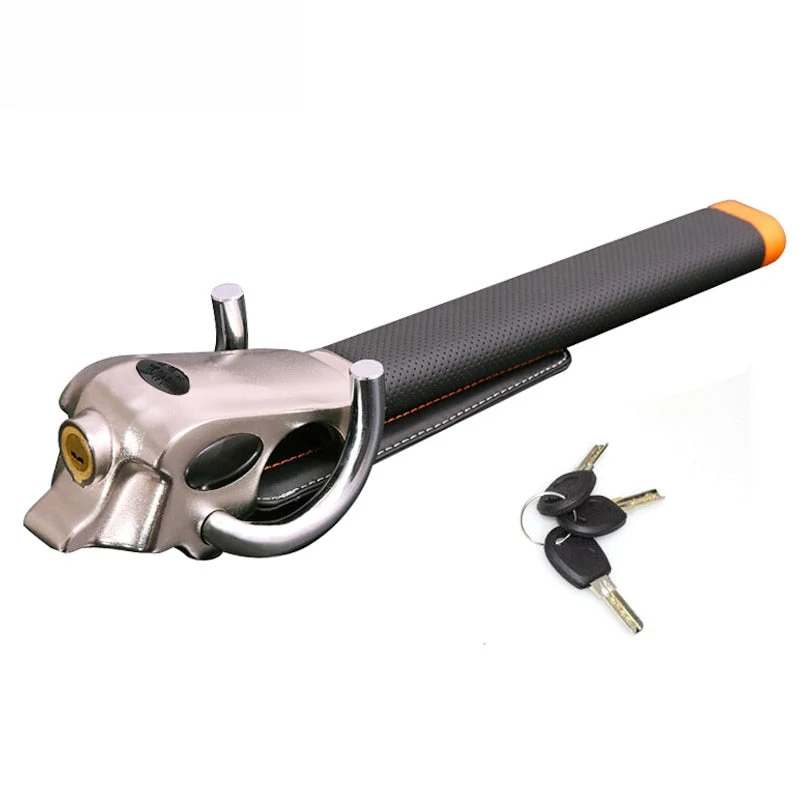 Secure anti-theft steering wheel lock