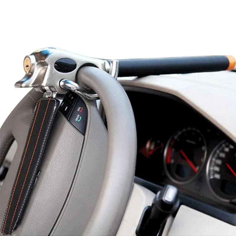 Secure anti-theft steering wheel lock