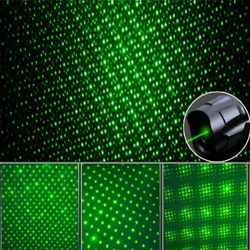 Precise long-range green laser pointer