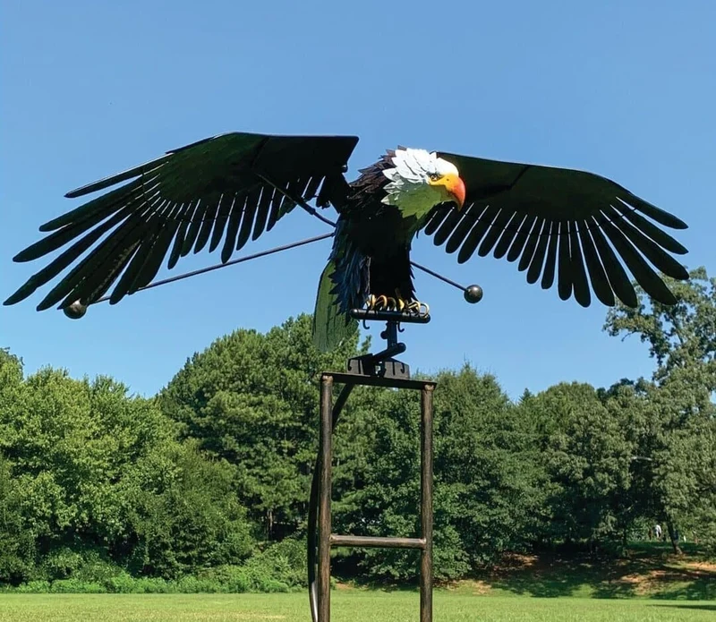 Weather-Resistant Garden Fan – Outdoor Spinner Decoration