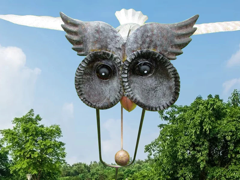 Weather-Resistant Garden Fan – Outdoor Spinner Decoration
