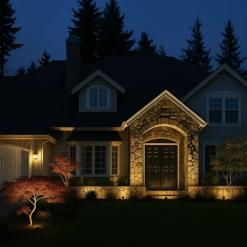 Powerful outdoor solar LED floodlights