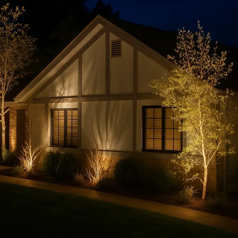 Powerful outdoor solar LED floodlights