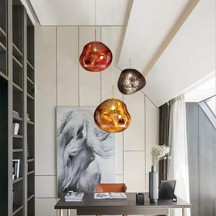 Reflective modern LED pendant lamps